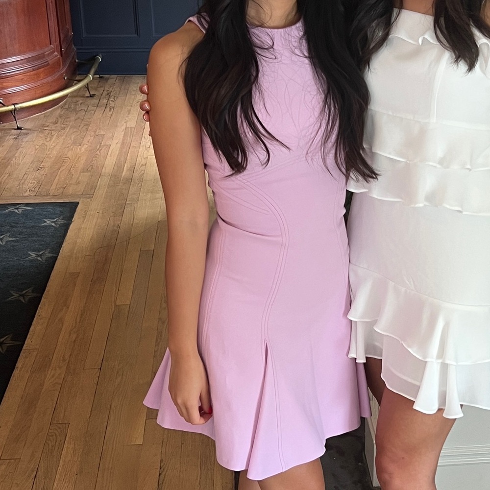 Cinq à Sept Lavender Mini Dress